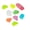 Colorful, variant on 10Pcs Colorful Glow-In-The-Dark Garden,Glow at Night Pebbles for Outdoor Fish Tank Rocks Aquarium Gravel Luminous Stones Kilougeis