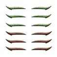 thumbnail image 4 of Vogacara Eyeliner Sticker reutilizable doble párpado brillo línea tira maquillaje de ojos para fiesta Cosplay club nocturno, verde naranja Type1 NO1 Vogacara CBP178442, 4 of 6