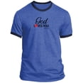 thumbnail image 4 of God Loves You Men’s Ringer Tee, 4 of 5