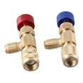 thumbnail image 1 of GUYUTING Air Conditioning Safety Valve R410 R22 Brass Material for Refrigeration Maintenance Red & Blue Set, 1 of 8