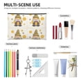 thumbnail image 4 of Susaid Beekeeper Gnome Holding A Glass Print Makeup Mini Bags for Women Multi Color Cosmetics Bag Travel Toiletry Bag Pencil Pouch Blank Makeup Bags with Zipper, 4 of 7