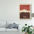 thumbnail image 3 of Trademark Fine Art 'Philadelphia Pennsylvania Skyline Red II' Canvas Art by Michael Tompsett, 3 of 4