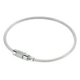 thumbnail image 5 of Uxcell 150mm Length PVC Coated Stainless Steel Keyring Loop Cable Silver 8 Count, 5 of 6