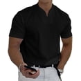 thumbnail image 1 of Conationfirm Camisa para hombre, camisetas ajustadas con cuello en V, camisetas deportivas para entrenamiento de gimnasio, 1 of 7