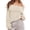 Beige, variant on Fall Winter Womens Top Oversized Batwing Boat Neck Knit Casual Pullover Off Shoulder Sweater