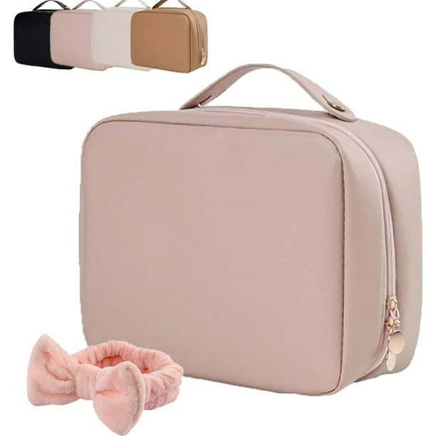 Set de bolsa de cosméticos para pacientes, bolsa de cosméticos de tocador con múltiples compartimentos, conjunto de bolsa de maquillaje de viaje para pacientes, bolsa de cosméticos de tocador de múlti