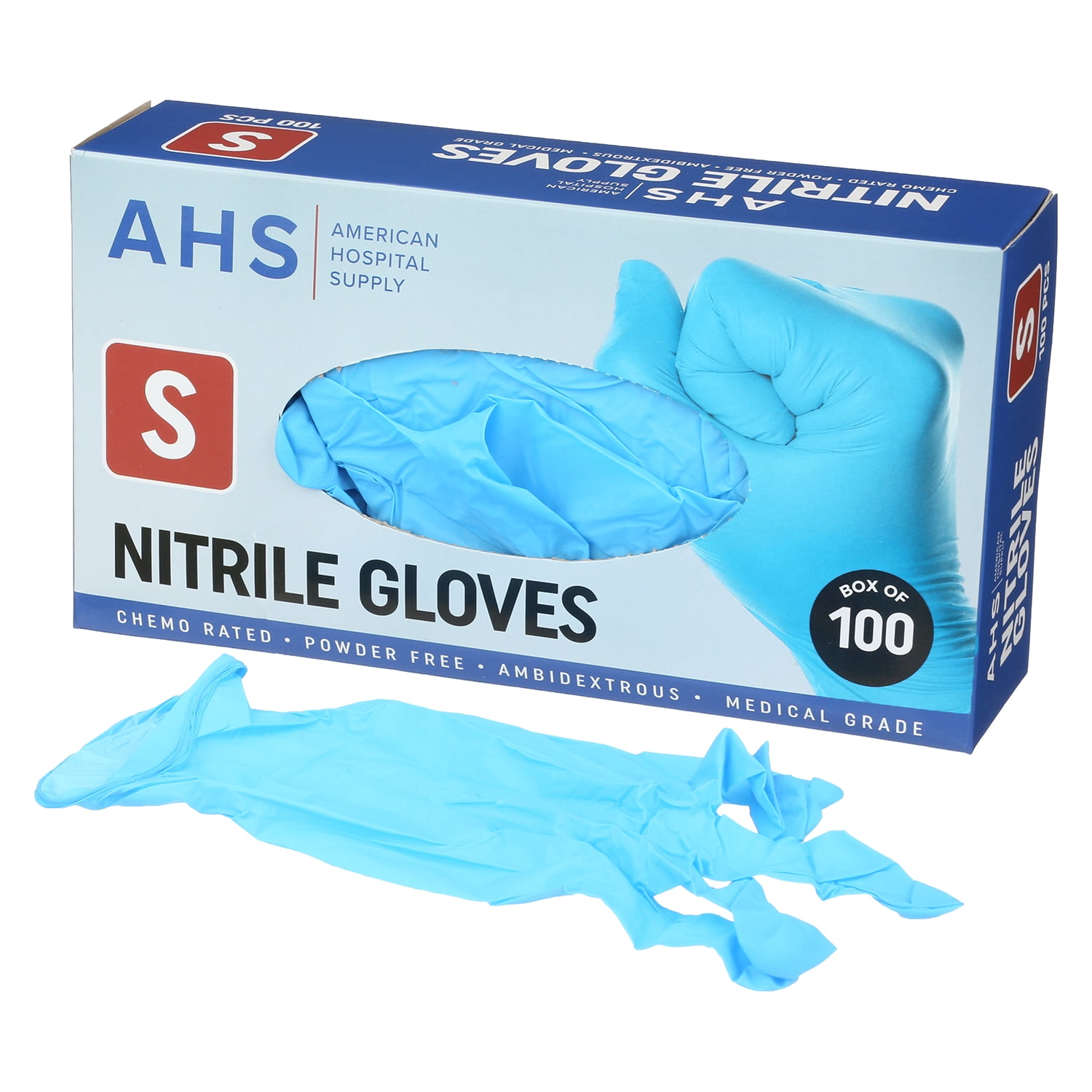 American Hospital Supply Nitrile Gloves - Latex-Free, 1000 Count for Healthcare