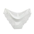 thumbnail image 2 of Baqcunre lace Panties Seamless Cotton Panty Hollow briefs Underwear Sexy Lingerie For Women 2023 Sexy Underwear For Women Panties For Women,Women Clothing Womens Underwear,Color White,Size L, 2 of 3