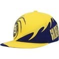 thumbnail image 3 of Youth Mitchell & Ness Gold/Blue Marquette Golden Eagles Spiral Snapback Hat, 3 of 5