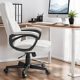 thumbnail image 2 of Furmax Indoor High-back Swivel Office Desk Chair With Lumbar Support, White, 2 of 7