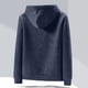 thumbnail image 4 of Puntoco Chaqueta De Abrigo Ajustada Con Capucha Y Cordón Cosido Para Hombre, 4 of 7