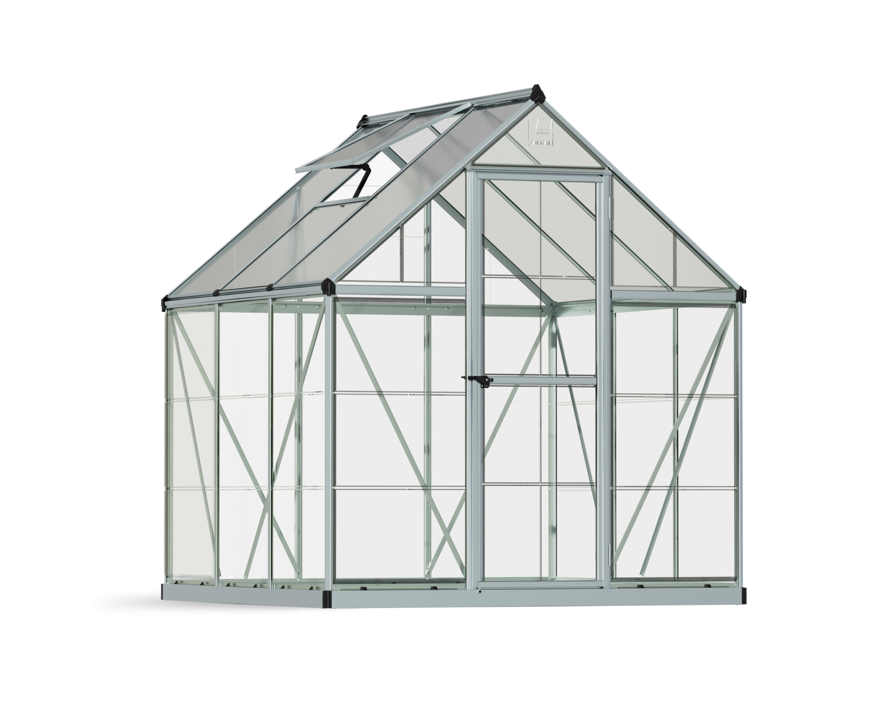 Palram - Canopia Hybrid 6' x 6' Greenhouse - Silver