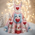 thumbnail image 2 of LWavelet 2026 Valentine's Ruffled Heart Dress, Women's Romantic Rose Pattern Sleeveless A Line Flowy Sundresses Light Blue S, 2 of 4