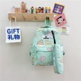 thumbnail image 5 of Mochila de dibujos animados para estudiantes, mochila grande con cremallera, mochila grande para niños (verde), 5 of 5