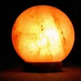 thumbnail image 6 of Salt Gems Himalayan Salt Lamp Globe Shaped Hand Carved Pink Decoration Lamp with Wood Base, Electric Cord and 25 Watt Bulb, 6 of 7
