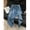 blue washed, variant on 2026 New Womens Asymmetrical Denim Skirt - Loose Fit Slimming Blue Washed