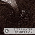 thumbnail image 5 of U Shaped Toilet Bath Rug, Luxury Chenille Contour Mat for Bathroom, Soft Comfortable Shaggy Commode Rug, Water Absorption, Non-Slip, Extra Thick, Machine Wash, 24 x 24 Inch,Brown, 5 of 6