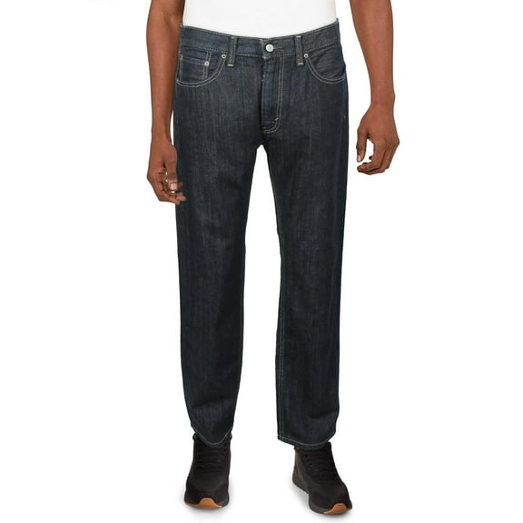 Levi's Mens 505 Denim Dark Wash Jeans Blue 36/34