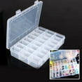 thumbnail image 4 of 24 Grids Transparent Storage Box Tools Empty box jewelry Case PP Plastic Jewelry Container Part Organizer, 4 of 9
