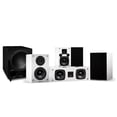 thumbnail image 1 of Fluance Elite High Definition Compact Surround Sound Home Theater 5.1 Channel Speaker System including 2-Way Bookshelf, Center Channel, Rear Surrounds and DB10 Subwoofer - White (SX51WHC), 1 of 8