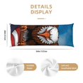 thumbnail image 2 of KLL Ultra Soft Microfiber Body Pillow Cover/Pillowcases 20"x54" with Hidden Zipper Closure-Cartoon Bald Eagle USA, 2 of 5