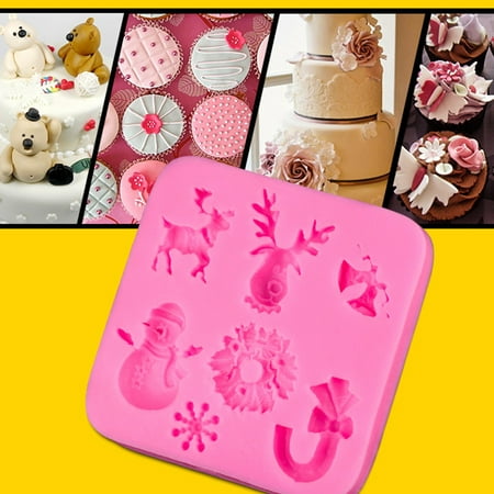 

Christmas Alphabet Cookie Cutters Food Grade Silicone Cake Word Molds Gummy Mold Silicone Christmas Tree Santa Claus Elk Sled Stick Mold Chocolate Cake Moulds