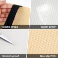 thumbnail image 3 of LAICAIW Car Center Console Pad, Universal Waterproof Car Armrest Seat Box Cover, Car Interior Accessories, Carbon Fiber PU Leather Auto Armrest Cover Protector for Most Vehicle, SUV, Truck, Car (Whi, 3 of 6