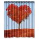 thumbnail image 1 of ABPHQTO Tree Of Love Cortina de ducha de poliéster impermeable y ganchos 150x180 cm, 1 of 1