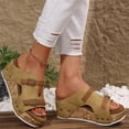 thumbnail image 6 of Domuza Orthopedic Casual Sandals for Women Slip on Non Slip Arch Support Summer Flat Sandals Breathable Orthopedic Slippers 2026 New Comfort Orthopedic Shoes Brown 7（EU-38）, 6 of 6