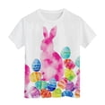 thumbnail image 5 of Taybagh Shirts for Girls Happy Easter Graphic Print Girls Short Sleeve Spring T-Shirt Funny Tee Cotton, 5 of 6