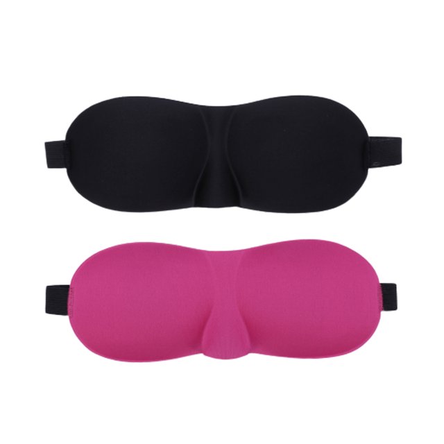 Miangastore Masque pour les Yeux 2 Pcs Masque pour les Yeux 3D Respirant Bandeau pour les Yeux Patch pour les Yeux Ajustable pour Hommes Femmes