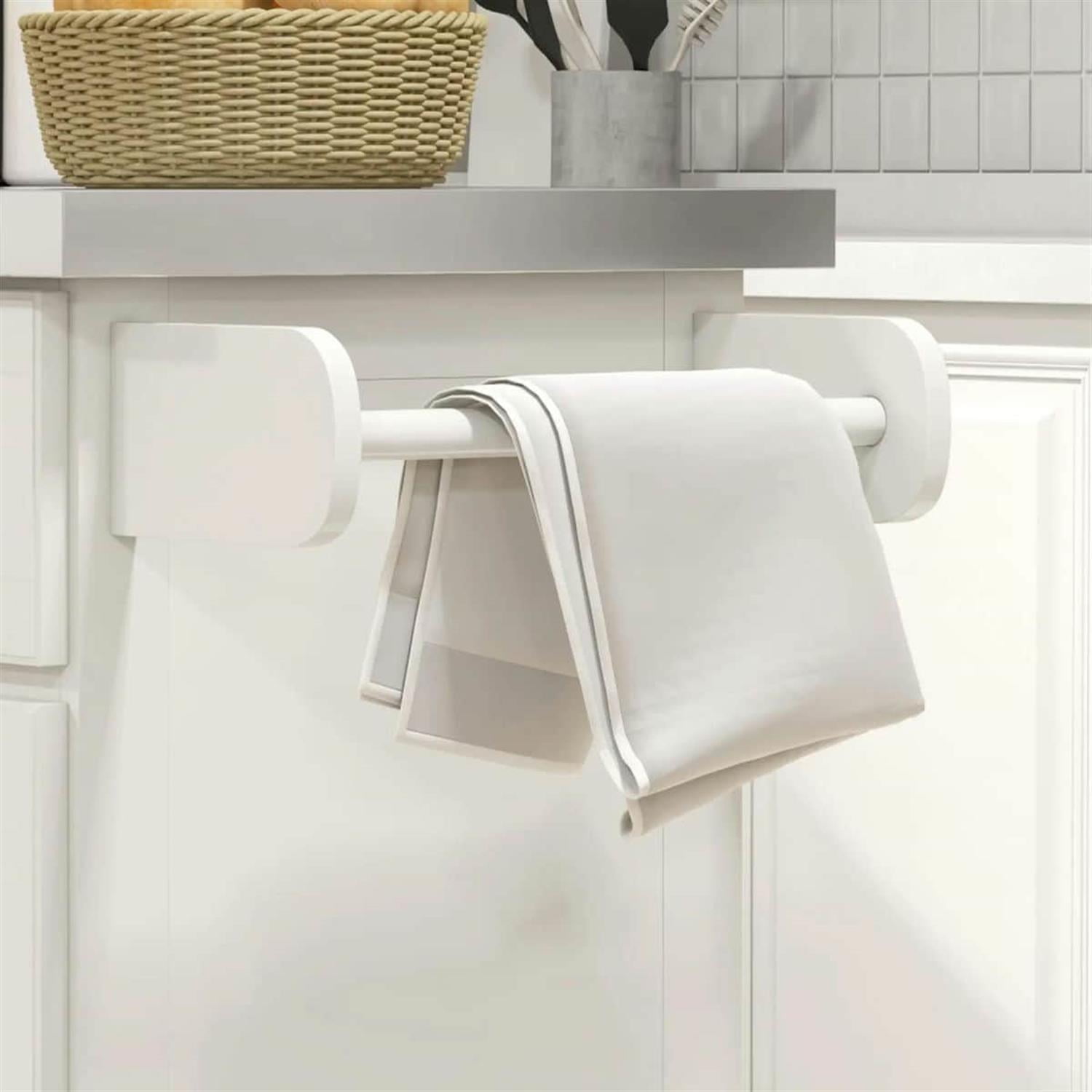 Demi Bonn 57" Rolling Kitchen Island with Stainless Steel Top, 2-Drawer Storage, Spice & Knife Rack, Mobile Island Cart for Cooking & Dining, White