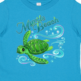 thumbnail image 4 of Inktastic Myrtle Beach Cute Sea Turtle with Waves and Bubbles Boys or Girls Toddler T-Shirt, 4 of 5