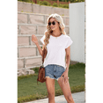 thumbnail image 5 of Womens Summer Tops Workout Shirts White XXL, 5 of 7