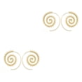 thumbnail image 2 of Sonducket Earrings Round Stylish Spiral Ear Earring Exaggerated Dangle Gold Dangling Jewelry for Women Party Wedding Decoration Oro 2piezas Sonducket CBP502455, 2 of 6