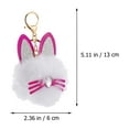 thumbnail image 3 of EeaseCA 2Pcs Cat Ear Key Chain Key Ring Pendant Car Bag Ornament Creative Keychain, 3 of 7