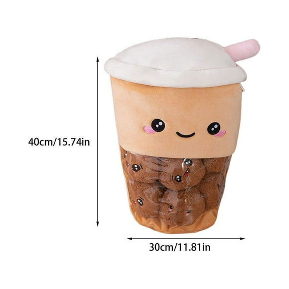 Xingzhi Lifelike Boba Tea Plush Hugging Pillow Cushion Soft Stuffed Cup Toy Doll Cartoon For Gift Home Sofa Car Ornaments milk tea