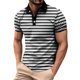 thumbnail image 1 of Blusa y camisa de manga corta con cuello vuelto para hombre, jersey con cremallera y solapa estampada, blusa de manga larga con cuello vuelto, blusa de poliéster para hombre, 1 of 2
