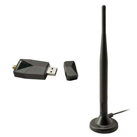 C. Crane Versa WiFi USB Adapter 3 High Power Long Range 802.11 B G N Wireless Network (Best Long Range Usb Wifi Adapter)