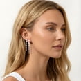 thumbnail image 3 of APSVO 18K White Gold Plated Drop Earrings for Women S925 Sterling Silver Post Hypoallergenic Dangle Earrings Set Prom Wedding Birthday Graduation Jewelry Gifts Teen Mom Bride Bridesmaid Girlfriend, 3 of 7