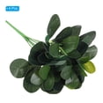 thumbnail image 3 of Uxcell Plantas Verdes Artificiales, 7 Ramilletes de Planta Verde con Hojas de Schefflera, Tallos de Hierba, Verde 4 Pcs, 3 of 6