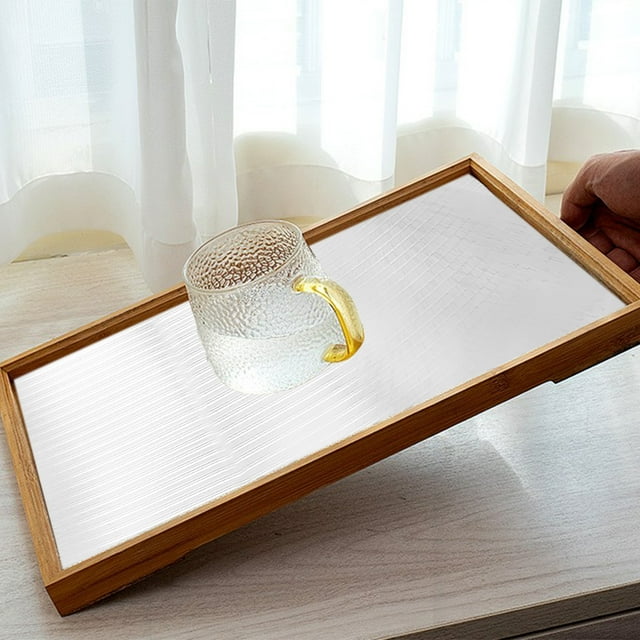 RXIRUCGD Doublure d'Étagère Antidérapante Doublures d'Étagère pour Armoires de Cuisine Doublure d'Armoire EVA Lavable Tapis de Tiroirs de Réfrigérateur pour Étagères Garde-Manger 12x60 Po