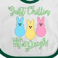 thumbnail image 4 of Inktastic Funny Easter Just Chillin' with My Peeps Boys or Girls Baby Bib, 4 of 4