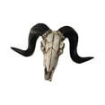 thumbnail image 2 of jicheng Sheep Head Statue 3D Animal Head Sculpture for Living Room Bedroom Farmhouse Black, 2 of 8