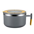 thumbnail image 4 of 1Pc Multi-purpose Noodle Bowl with Lid Useful Food Serving Container for Home (Grey), 4 of 8