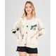 thumbnail image 2 of Cárdigan de punto trenz para mujer, manga larga, abertura delantera, cuello en V, tapeta con botones, bord, jersey de mezcla de lana, chaqueta, ropa para exteriores, 2 of 3