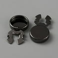 thumbnail image 2 of 2Pairs Button Cover Cuff Links 28x15.3x4mm Gunmetal Flat Round Brass Cufflinks Brass Imitation Cuff Links Button Cover for Tuxedo Shirt Business or Formal Attend Accessories slot: 10.8mm Colorful, 2 of 2
