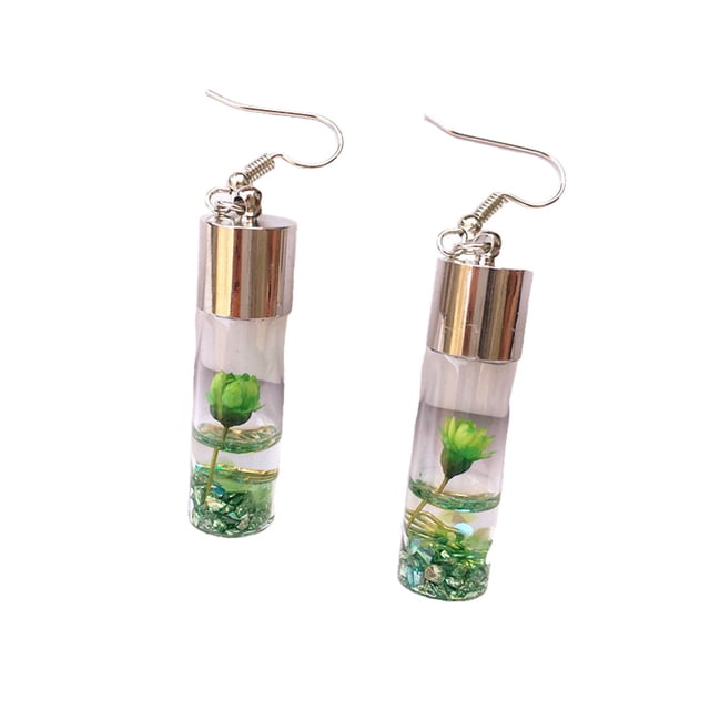 Minnieouse 1 par de pendientes de gota para mujer, colgante de botellas de cristal, cumpleaños, boda, aniversario, joyería elegante, accesorios Type1 NO1