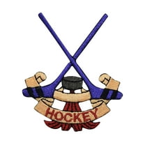 Hockey Sticks - Iron on Applique/Embroidered Patch