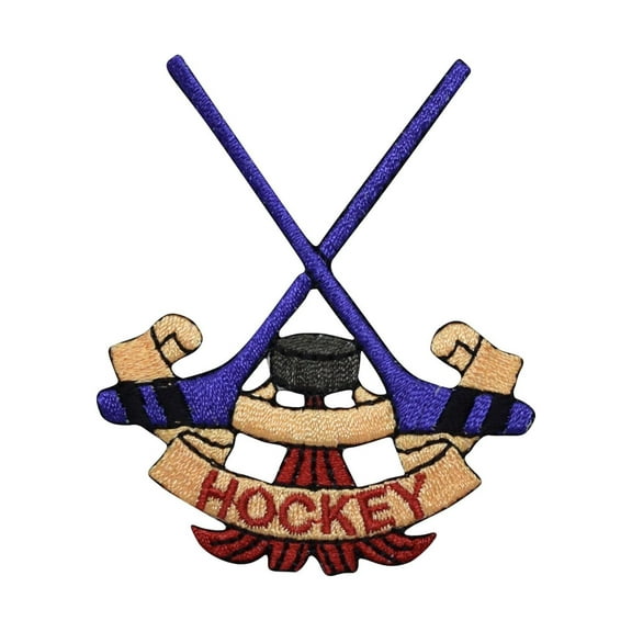 Hockey Sticks - Iron on Applique/Embroidered Patch